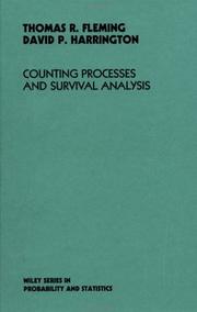 Front cover of Counting processes and survival analysis by Thomas R. Fleming