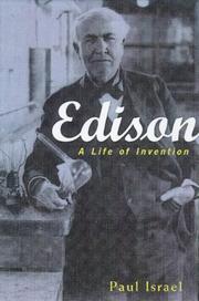 Cover of Edison by Paul Israel