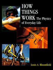 Cover of How things work by Louis Bloomfield