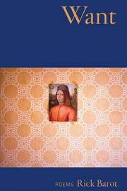 Cover of Want by Rick Barot