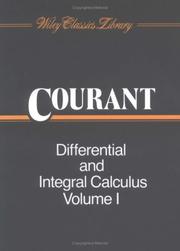 Front cover of Vorlesungen über Differential- und Integralrechnung by Richard Courant