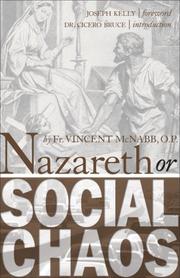 Front cover of Nazareth or Social Chaos by OP, Fr. Vincent McNabb