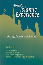 Front cover of Africa's Islamic experience by Ali AlʼAmin Mazrui