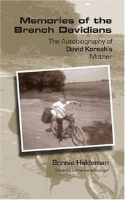 Front cover of Memories of the Branch Davidians by Bonnie Haldeman