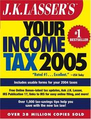 Front cover of J.K. Lasser's Your Income Tax 2005 by J.K. Lasser Institute<sup><small>TM</small></sup>