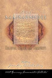 Cover of The legacy of Maimonides by Yamin Levy