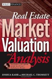 Front cover of Real Estate Market Valuation and Analysis+ CD by Michael C. Thomsett