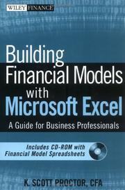 Cover of Building financial models with Microsoft Excel by K. Scott Proctor