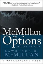 Cover of McMillan on Options by Lawrence G. McMillan