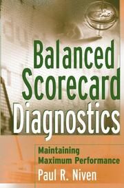 Cover of Balanced Scorecard Diagnostics by Paul R. Niven