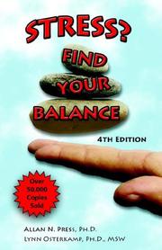 Front cover of Stress? Find Your Balance by Allan, N Press