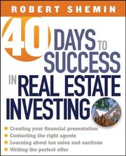 Cover of 40 Days to Success in Real Estate Investing by Robert Shemin