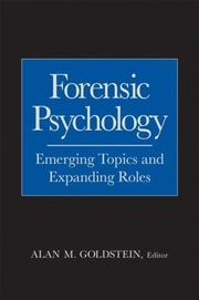 Cover of Forensic Psychology by Alan M. Goldstein
