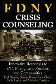 Cover of FDNY crisis counseling by Paul Greene