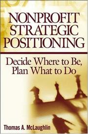 Cover of The art of strategic positioning for nonprofits by Thomas A. McLaughlin