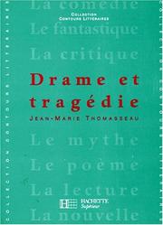Front cover of Drame et tragédie by Jean-Marie Thomasseau