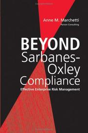 Cover of Beyond Sarbanes-Oxley Compliance by Anne M. Marchetti