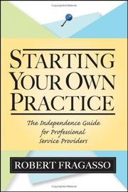Cover of Starting Your Own Practice by Robert Fragasso