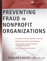 Front cover of Preventing fraud in nonprofit organizations by Edward J. McMillan
