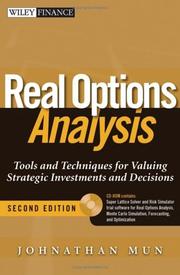 Cover of Real Options Analysis by Johnathan Mun