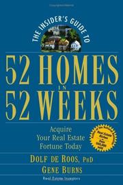 Cover of The insider's guide to 52 homes in 52 weeks by Dolf De Roos
