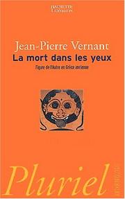 Cover of La mort dans les yeux by Jean-Pierre Vernant