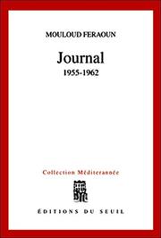Front cover of Journal, 1955-1962 by Mouloud Feraoun