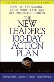 Cover of The new leader's 100-day action plan by George B. Bradt