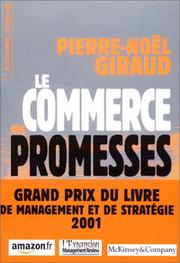 Front cover of Le Commerce des promesses by Pierre-Noël Giraud