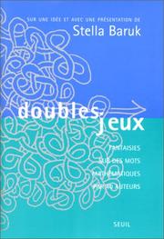 Cover of Doubles jeux by Stella Baruk