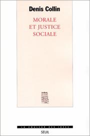 Front cover of Morale et justice sociale by Denis Collin