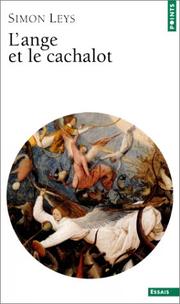 Cover of L' ange et le cachalot by Simon Leys