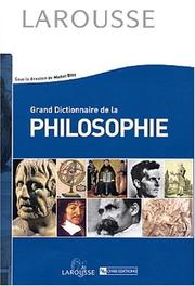 Front cover of Grand dictionnaire de la philosophie by Pierre-Henri Castel
