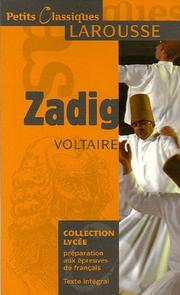 Cover of Zadig by Voltaire