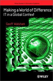 Cover of Making a World of Difference by Geoff Walsham