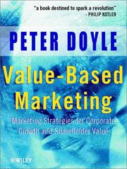Cover of Value-based marketing by Doyle, Peter
