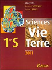 Front cover of Sciences De La Vie De La Terre S by Raymond Tavernier