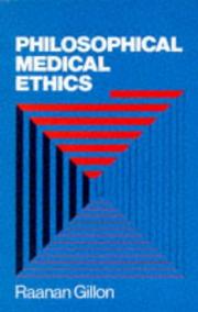 Front cover of Philosophical medical ethics by Raanan Gillon