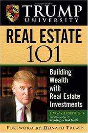 Cover of Trump University Real Estate 101 by Gary W. Eldred