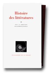 Front cover of Histoire des littératures by Raymond Queneau