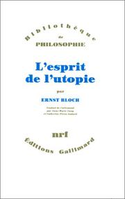 Front cover of Geist der Utopie by Ernst Bloch