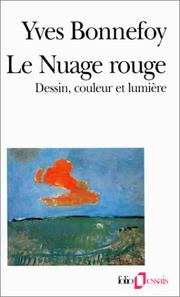 Front cover of Le nuage rouge by Yves Bonnefoy
