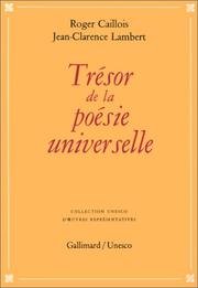 Front cover of Trésor de la poésie universelle by Roger Caillois
