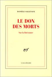 Cover of Le don des morts by Sallenave d