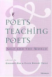 Cover of Poets teaching poets by Gregory Orr