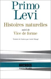 Front cover of Works (Storie naturali / Vizio di forma) by Primo Levi