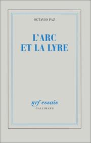 Cover of L' arc et la lyre by Octavio Paz