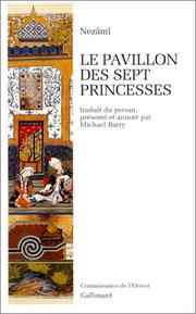 Front cover of Le Pavillon des sept princesses by Niẓāmī Ganjavī