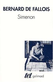 Cover of Simenon by Bernard de Fallois