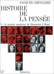 Front cover of Histoire de la pensée by Jacques Chevalier